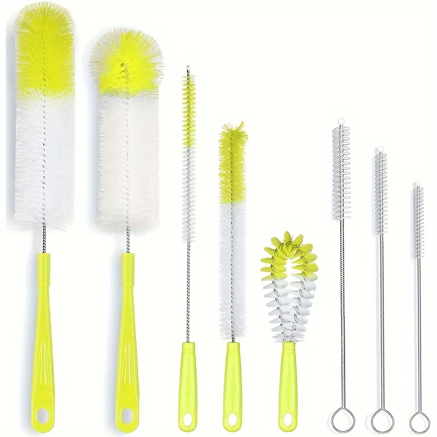 Worbla Thermoplastic - مجموعة فرش تنظيف الزجاجات 8 قطع،
