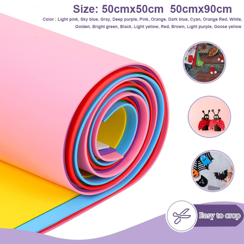 Craft Foam Roll - 1 قطعة أوراق رغوة إيفا الملونة