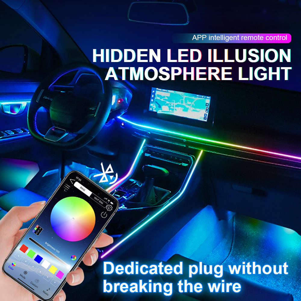 18/22 في 1 أكريليك Led سيارة ا - مراجعة Led El Wire وسعره
