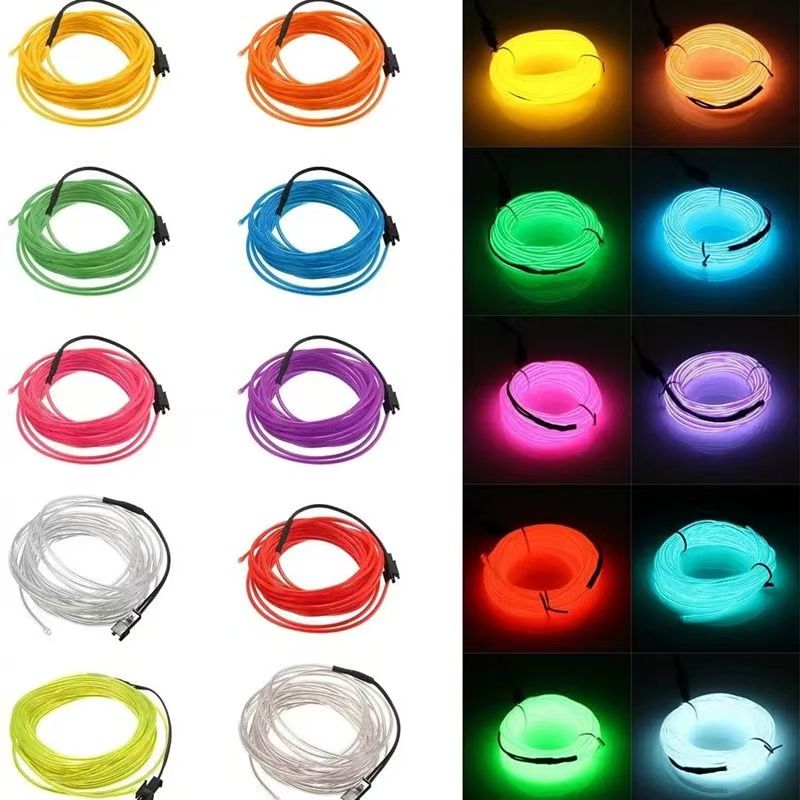 سلك EL بطول 10/5/3/1 متر مع أض - مراجعة Led El Wire وسعره